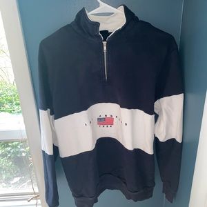 Los Angeles brandy melville quarter zip sweatshirt